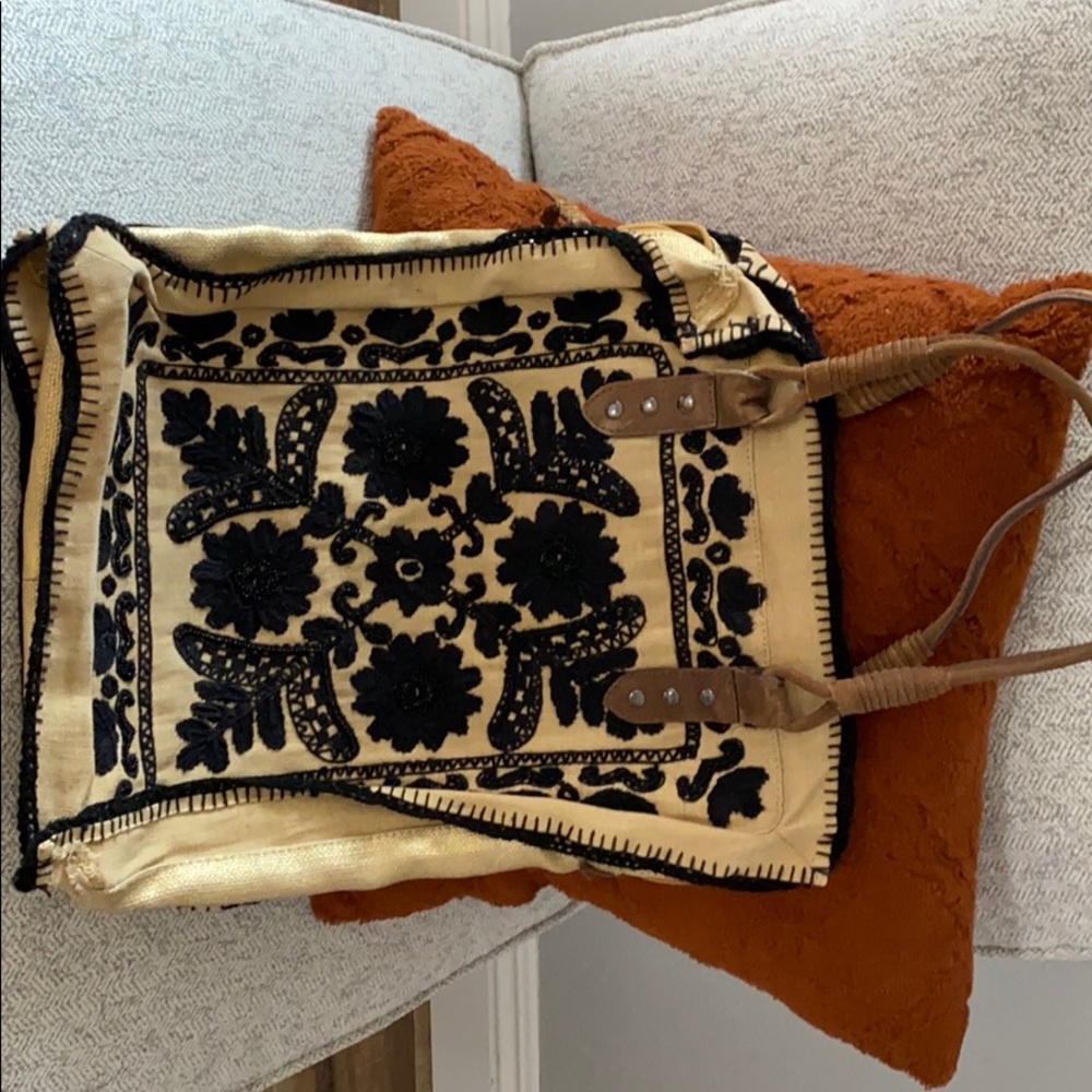 Holding horses brand tote hand stitched
